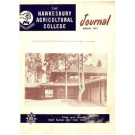 Hawkesbury Agricultural College Journal (Vol.68, No.8) August, 1971