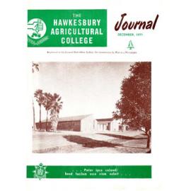 Hawkesbury Agricultural College Journal (Vol.68, No.12) December, 1971