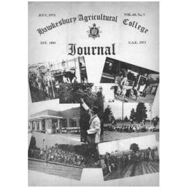 Hawkesbury Agricultural College Journal (Vol.69, No.7) July, 1972