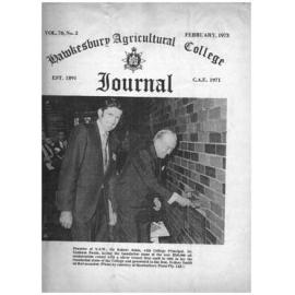 Hawkesbury Agricultural College Journal (Vol.70, No.2) February, 1973