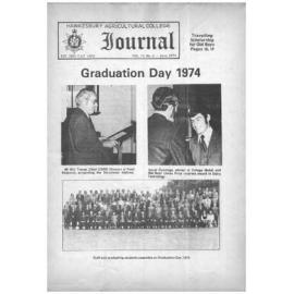 Hawkesbury Agricultural College Journal (Vol.71, No.3) June, 1974