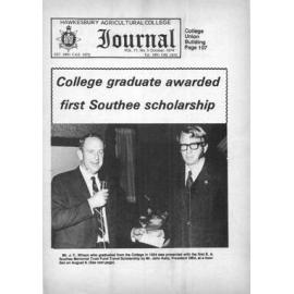 Hawkesbury Agricultural College Journal (Vol.71, No.5) October, 1974