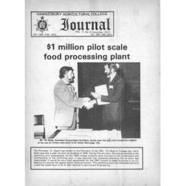 Hawkesbury Agricultural College Journal (Vol.71, No.6) December, 1974