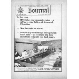 Hawkesbury Agricultural College Journal (Vol.73, No.2) April, 1976