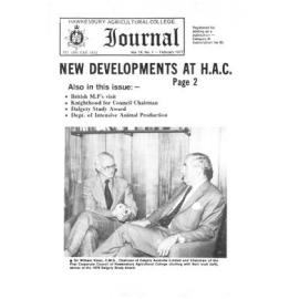 Hawkesbury Agricultural College Journal (Vol.74, No.1) February, 1977