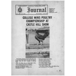 Hawkesbury Agricultural College Journal (Vol.74, No.2) April, 1977
