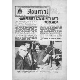 Hawkesbury Agricultural College Journal (Vol.75, No.2) April, 1978
