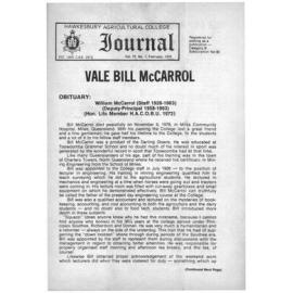 Hawkesbury Agricultural College Journal (Vol.75, No.6) December, 1978