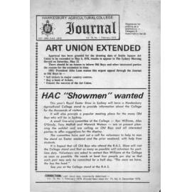 Hawkesbury Agricultural College Journal (Vol.76, No.1) February, 1979