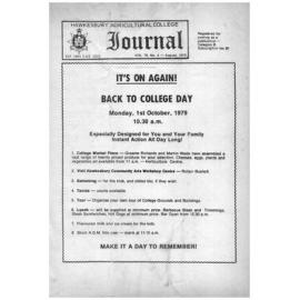 Hawkesbury Agricultural College Journal (Vol.76, No.4) August, 1979