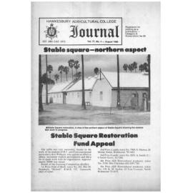 Hawkesbury Agricultural College Journal (Vol.77, No.4) August, 1980