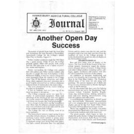 Hawkesbury Agricultural College Journal (Vol.80, No.4) August, 1983