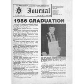 Hawkesbury Agricultural College Journal (Vol.83, No.2) April, 1986