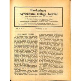 Hawkesbury Agricultural College Journal (Vol.47, No. 12) December 31 1950