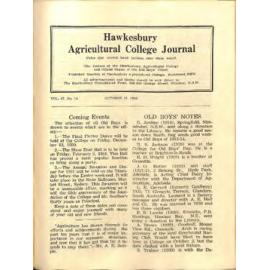 Hawkesbury Agricultural College Journal (Vol.47, No. 10) October 31 1950