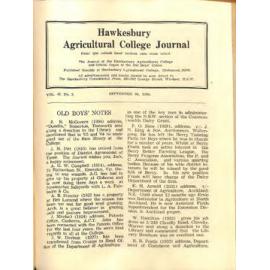 Hawkesbury Agricultural College Journal (Vol.47, No. 9) September 30 1950