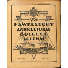 Hawkesbury Agricultural College Journal (Vol.47, No. 1) January 31 1950