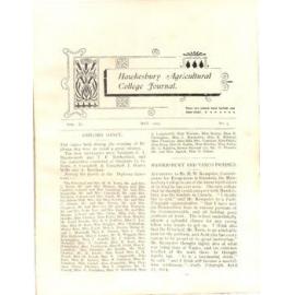 Hawkesbury Agricultural College Journal (Vol.11, No.5) May 1914