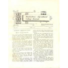 Hawkesbury Agricultural College Journal (Vol.11, No.6) June 1914