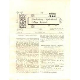 Hawkesbury Agricultural College Journal (Vol.11, No.9) September 1914