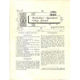 Hawkesbury Agricultural College Journal (Vol.12, No.5) May 1915