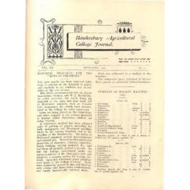 Hawkesbury Agricultural College Journal (Vol.12, No.11) November 1915