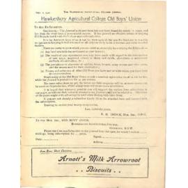 Hawkesbury Agricultural College Journal (Vol.13, No.9) September 1916