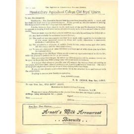 Hawkesbury Agricultural College Journal (Vol.13, No.10) October 1916