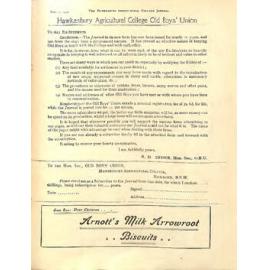 Hawkesbury Agricultural College Journal (Vol.13, No.11- November 1916