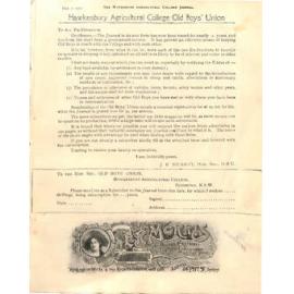 Hawkesbury Agricultural College Journal (Vol.14, No.5) May 1917