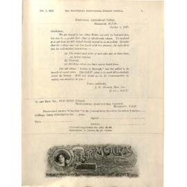 Hawkesbury Agricultural College Journal (Vol.14, No.10) October 1917