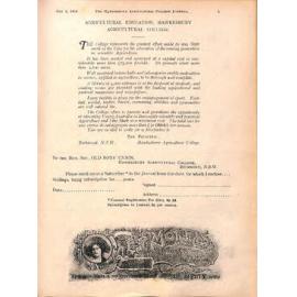 Hawkesbury Agricultural College Journal (Vol.15, No.5) May 1918