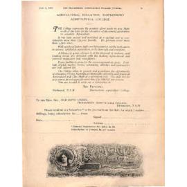 Hawkesbury Agricultural College Journal (Vol.15, No.6) June 1918