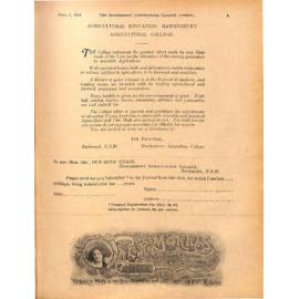 Hawkesbury Agricultural College Journal (Vol.15, No.9) September 1918