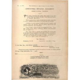 Hawkesbury Agricultural College Journal (Vol.16, No.3) March 1919