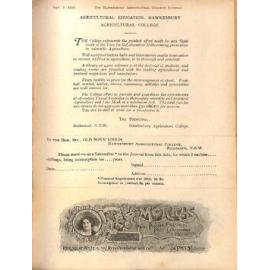 Hawkesbury Agricultural College Journal (Vol.16, No.9) September 1919