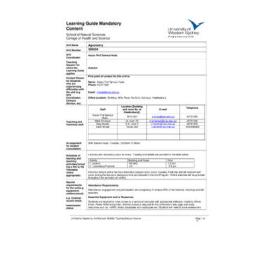 Learning Guide - Agronomy (300524) - Autumn 2009