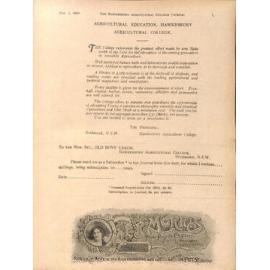 Hawkesbury Agricultural College Journal (Vol.17, No.3) March 1920