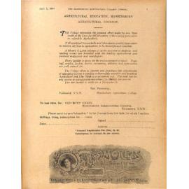 Hawkesbury Agricultural College Journal (Vol.17, No.4) April 1920