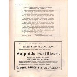 Hawkesbury Agricultural College Journal (Vol.18, No.8) November 1921