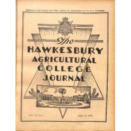 Hawkesbury Agricultural College Journal (Vol.52, No.2) February 1955