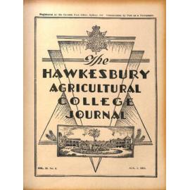 Hawkesbury Agricultural College Journal (Vol.52, No.8) August 1955