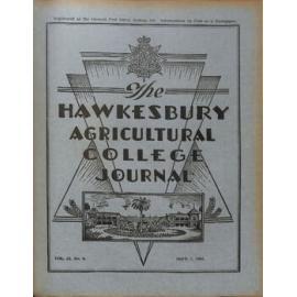 Hawkesbury Agricultural College Journal (Vol.52, No.9) September 1955