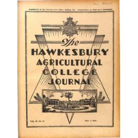 Hawkesbury Agricultural College Journal (Vol.52, No.12) December 1955