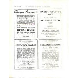 Hawkesbury Agricultural College Journal (Vol.36, No.7) July 1939