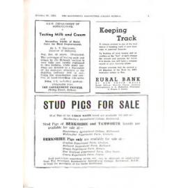 Hawkesbury Agricultural College Journal (Vol.36, No.10) October 1939