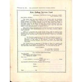 Hawkesbury Agricultural College Journal (Vol.38, No.2) February 1941