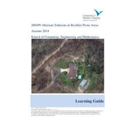 Learning Guide - Alternate Solutions for Bushfire Prone Areas (200499) - Autumn 2011