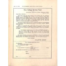 Hawkesbury Agricultural College Journal (Vol.38, No.4) April 1941