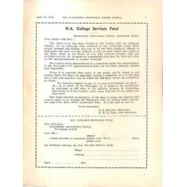 Hawkesbury Agricultural College Journal (Vol.39, No.4) April 1942